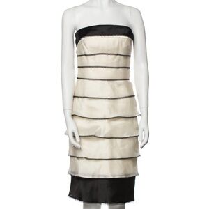 Carmen Marc Valvo Silk Cocktail Dress